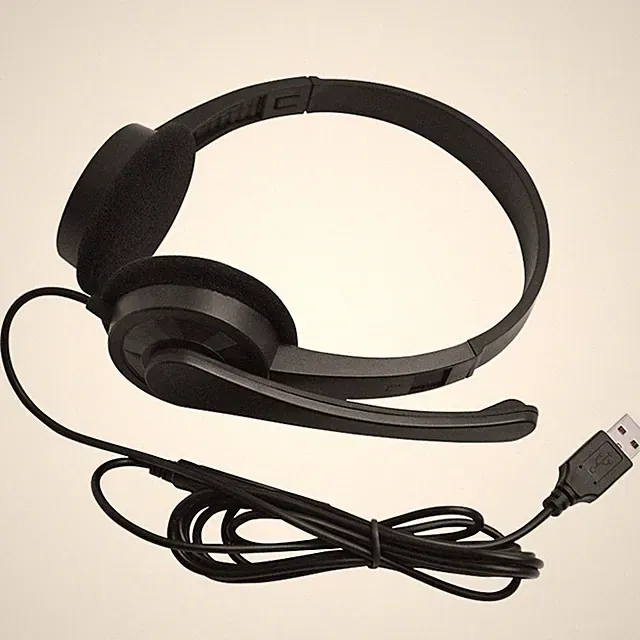 Over Ear USB kabelgebundenes Headset für Gaming und für die Arbeit mit Inline