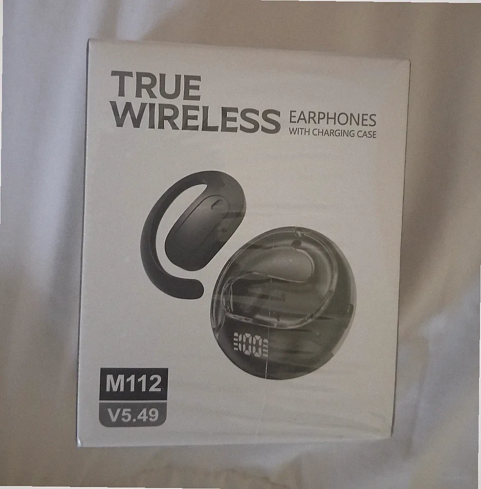 OWS M112 In-Ear Bluetooth True Wireless Kopfhörer Ladecase LED-Display Schwarz