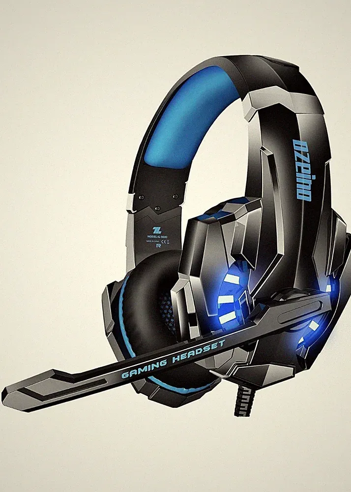 Ozeino Gaming Headset für PS4 PS5 3D Surround Sound Noise Cancelling Kopfhörer