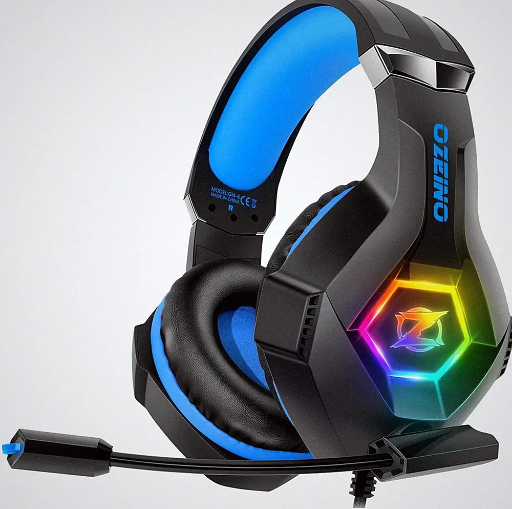 Ozeino Gaming Headset für PS4 PS5 PC,PS4 Kopfhörer mit Mikrofon 3D Surround