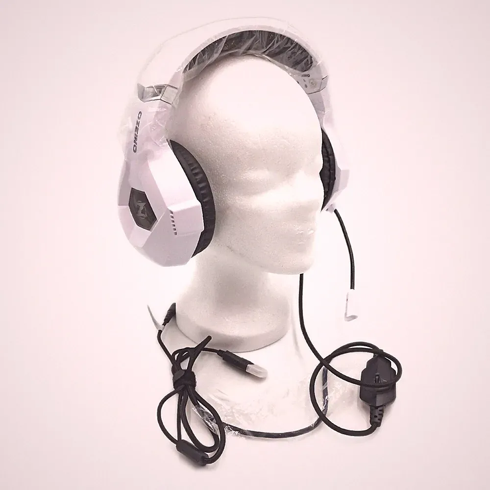 Ozeino Gaming Headset weiches Mikrofon Surround Sound verstellbare Kopfhörer lei