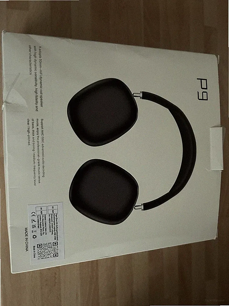 P9 Over-Ear Kopfhörer, Kopfbügel Schwarz , Bluetooth, 50mm Treiber, NEU mit OVP