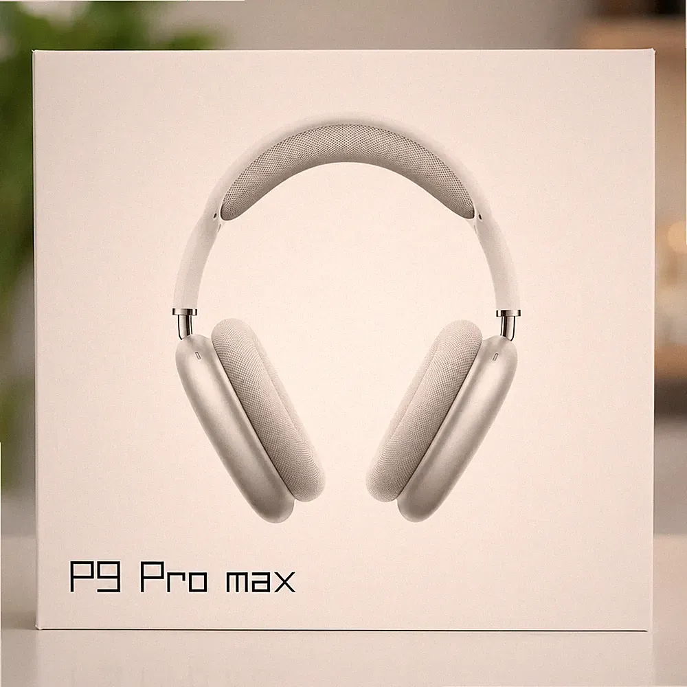 P9 Pro Max Bluetooth Kopfhörer kabellos Over Ear mit Case silber