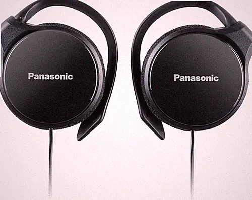 Panasonic Clip-Type Sport Kopfhörer Farbe Schwarz
