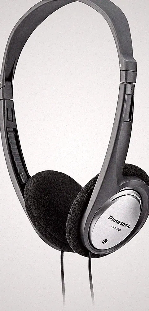 Panasonic HT030 kabelgebundene ergonomische und faltbare Kopfhörer - NEU/OVP
