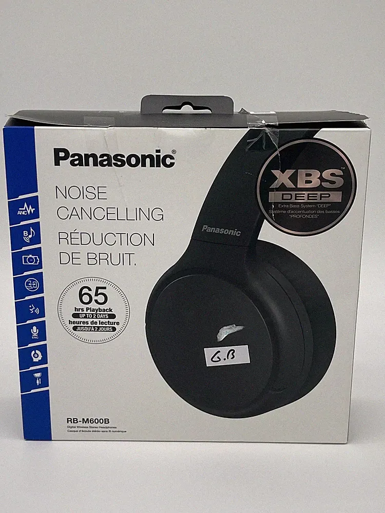 Panasonic M600B Over-Ear-Kopfhörer Hybrid ANC 65 Std. – Schwarz (ohne kapel)