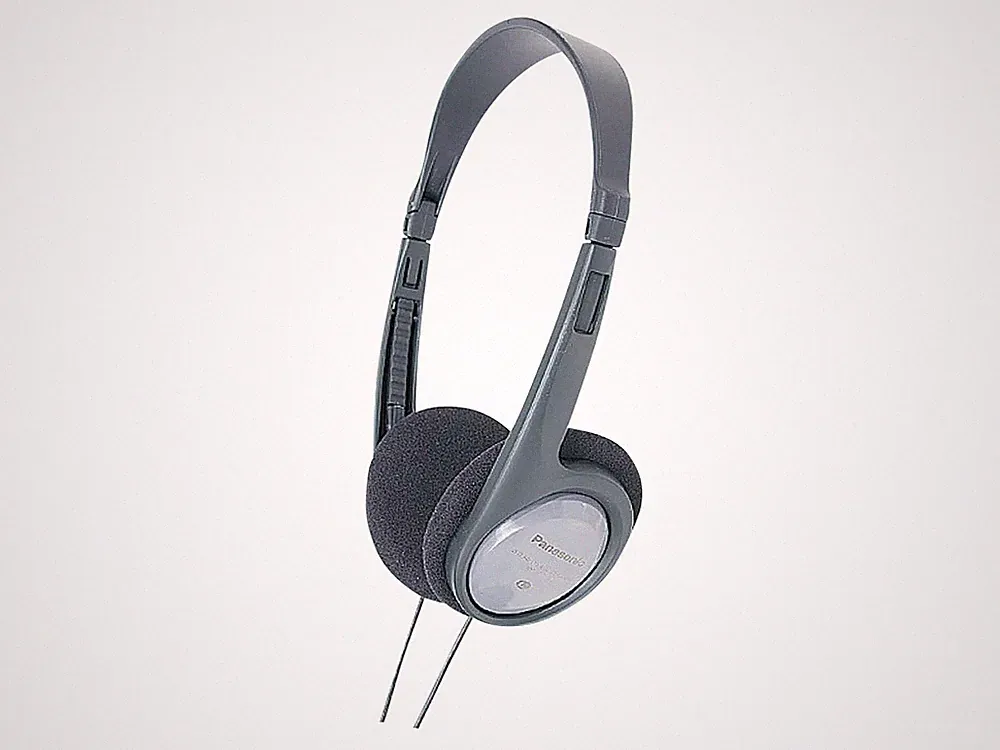 PANASONIC On-Ear Kopfhörer RP-HT090, 5 m Kabel, Grau/Schwarz
