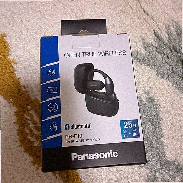 Panasonic RB-F10 Open-Ear True Wireless Earbuds Schwarz Bluetooth