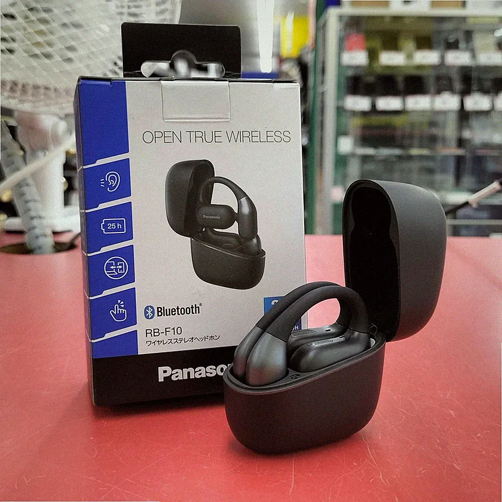 Panasonic RB-F10 Wireless Kopfhörer Open-Type Nackenbügel Bluetooth Schwarz