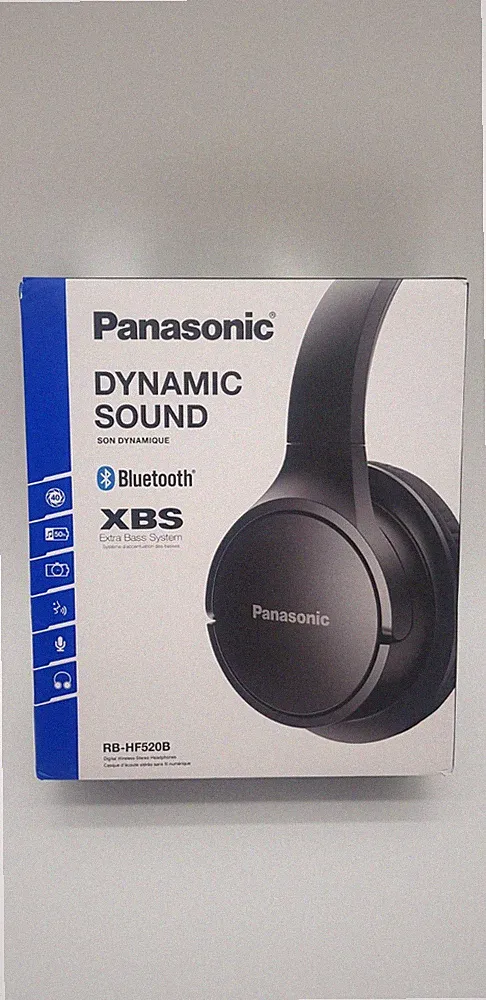 Panasonic RB-HF520BE-K Bluetooth Over-Ear Headphones,Neuwertig,B-Ware