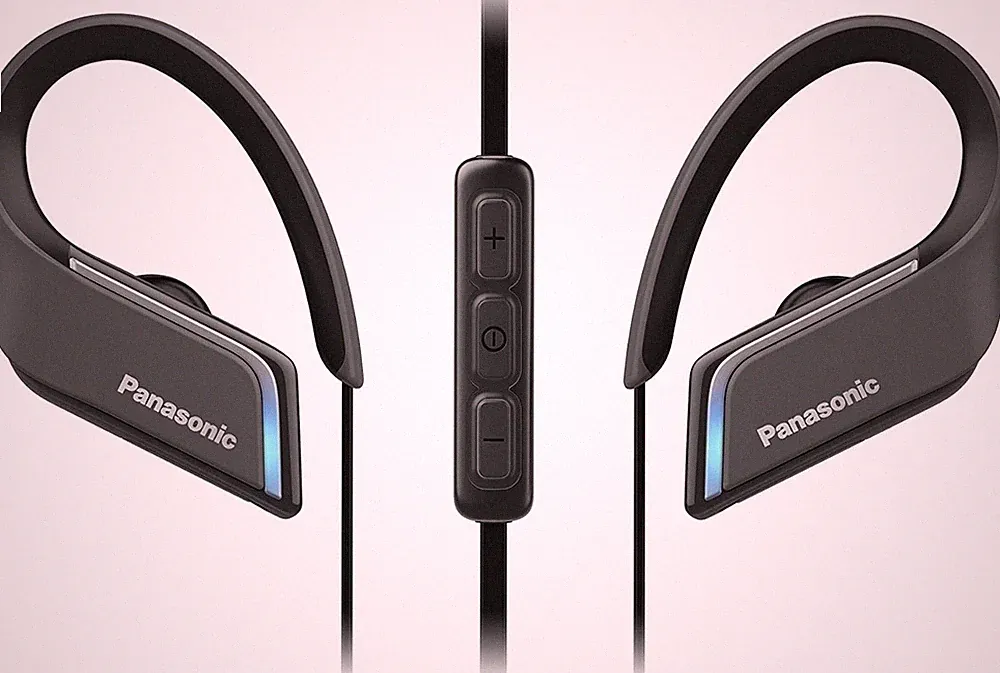 Panasonic RP-BTS55E-K: Wireless Sport-Kopfhörer mit LED-Beleuchtung