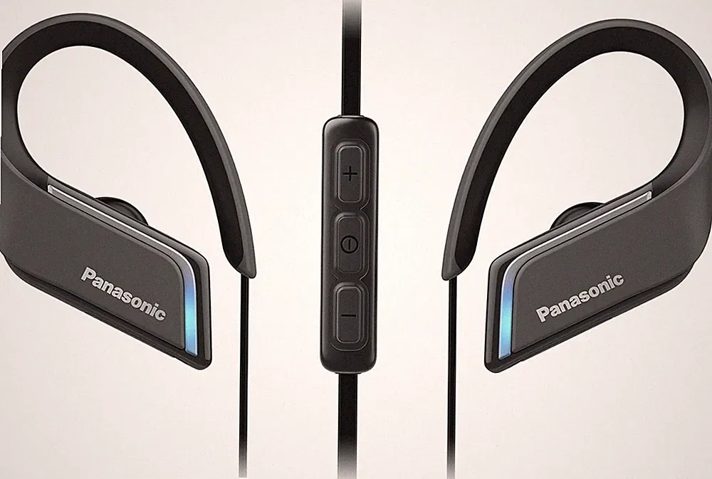 Panasonic RP-BTS55E-K: Wireless Sport-Kopfhörer mit LED-Beleuchtung