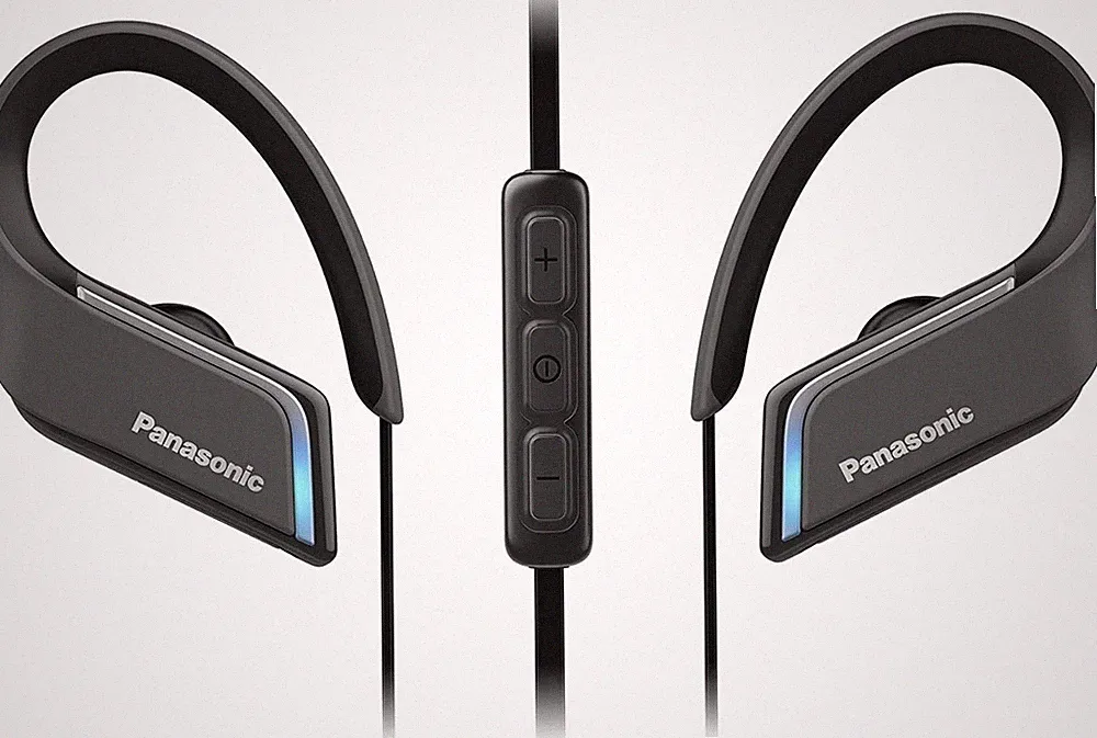 Panasonic RP-BTS55E-K: Wireless Sport-Kopfhörer mit LED-Beleuchtung