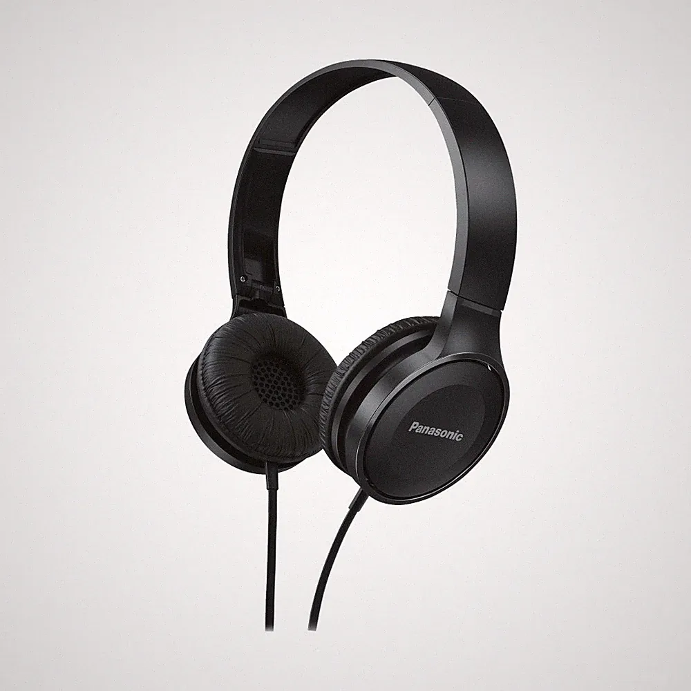 Panasonic RP-HF100ME-K Schwarz Bügel-Kopfhörer faltbar Headset 3,5mm Klinke