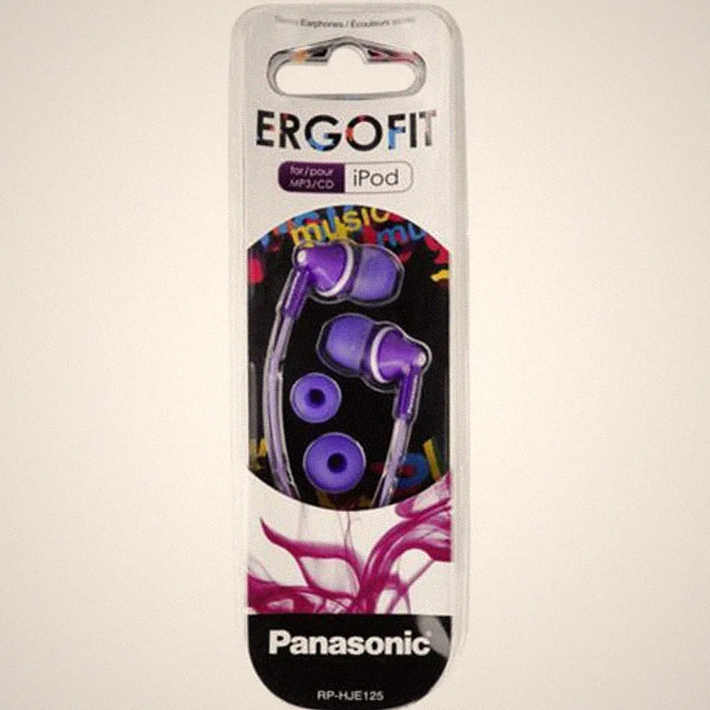 Panasonic RP-HJE 125 E-V In Ear Kopfhörer Violett kabelgebunden Ohrhörer