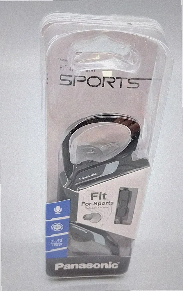 Panasonic RP-HS35M Kopfhörer Headset Sports Ohrbügel Clip Mikrofon #KT8741X