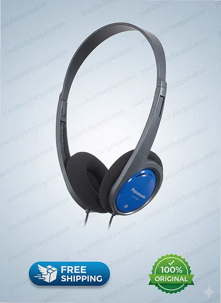 Panasonic RP-HT010E-A Bügelkopfhörer, 1,2m Kabellänge, Klinkenstecker, geringes