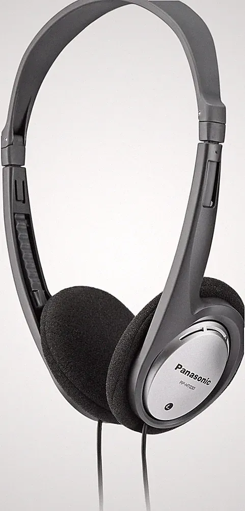 Panasonic RP-HT030E-S Leichter Kopfhörer, faltbarer On-Ear Kopfhörer