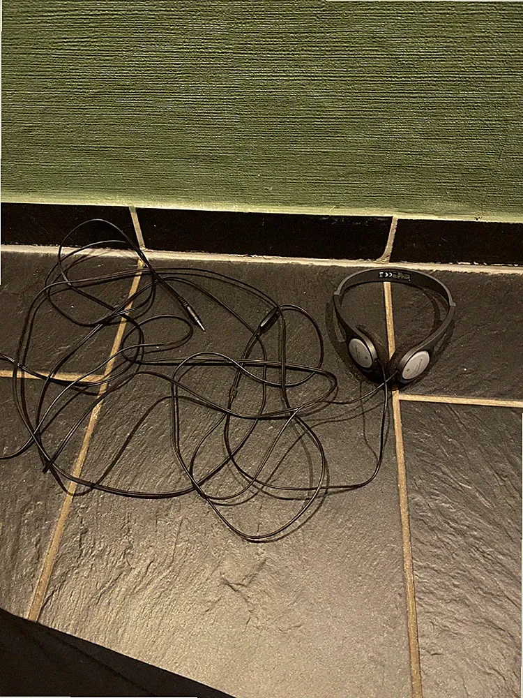 Panasonic RP-HT090 Kopfhörer mit langem Kabel – getestet und funktionsfähig