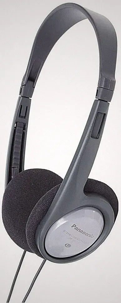 Panasonic RP-HT090E-H Bügelkopfhörer inkl. 5m Kabel 3,5mm Klinken Ohraufliegend