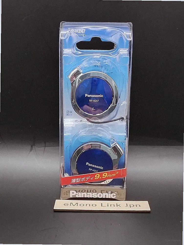 Panasonic RP-HZ47 Blau Clip On Ear Kopfhörer Leichtes Schlankes Design Neu