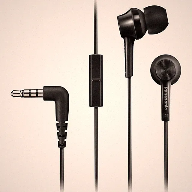 Panasonic RP-TCM115E-K Auricolare In-Ear con Microfono Cablato Jack 3.5mm 109 dB