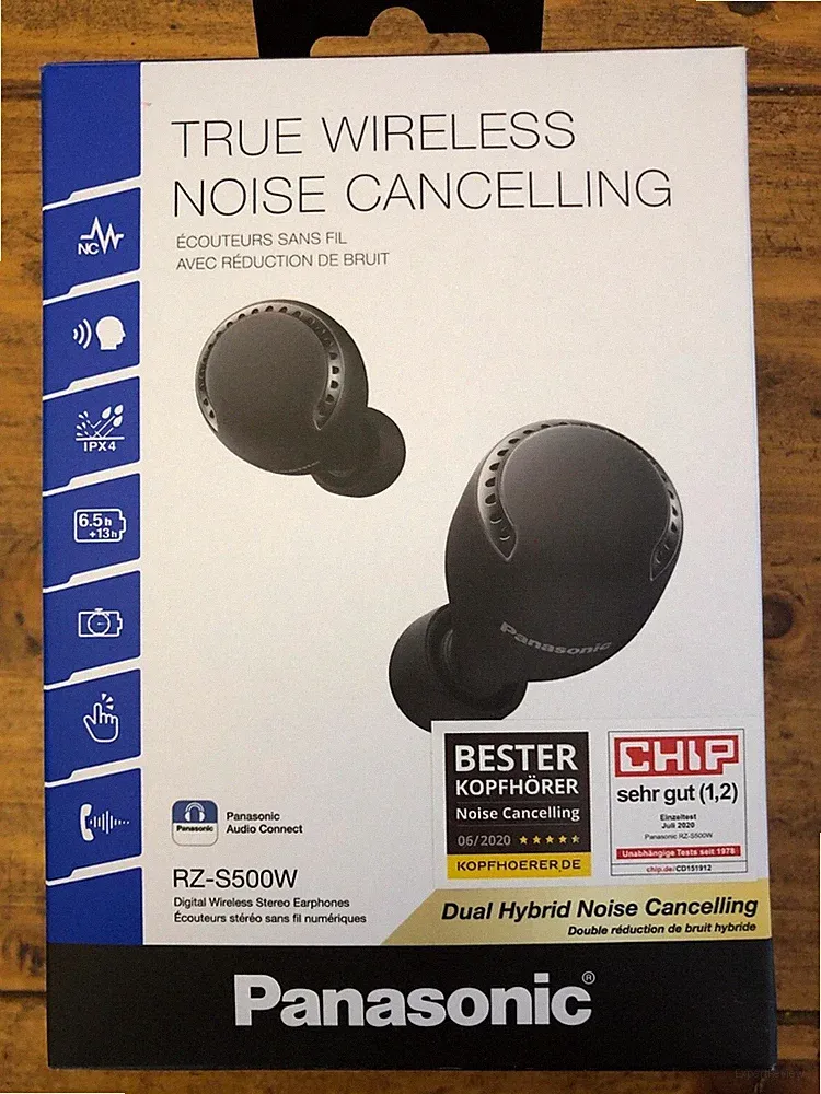 Panasonic RZ-S500W True Wireless Bluetooth Kabellose Kopfhörer schwarz