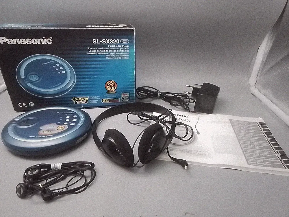 Panasonic SL-SX320 Portable CD Player,Blau,inkl. Karton,Kabel,Kopfhörer,Top