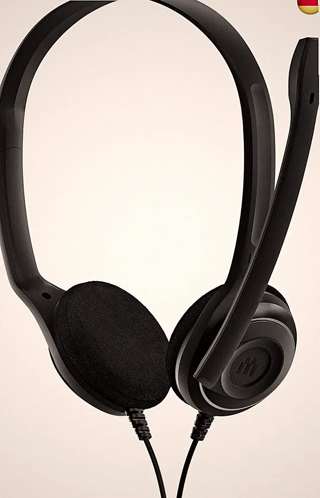 PC 8 USB On-Ear-Stereo Wired Headset mit Mikrofon, Kopfhörer mit Kabel, Inline-L