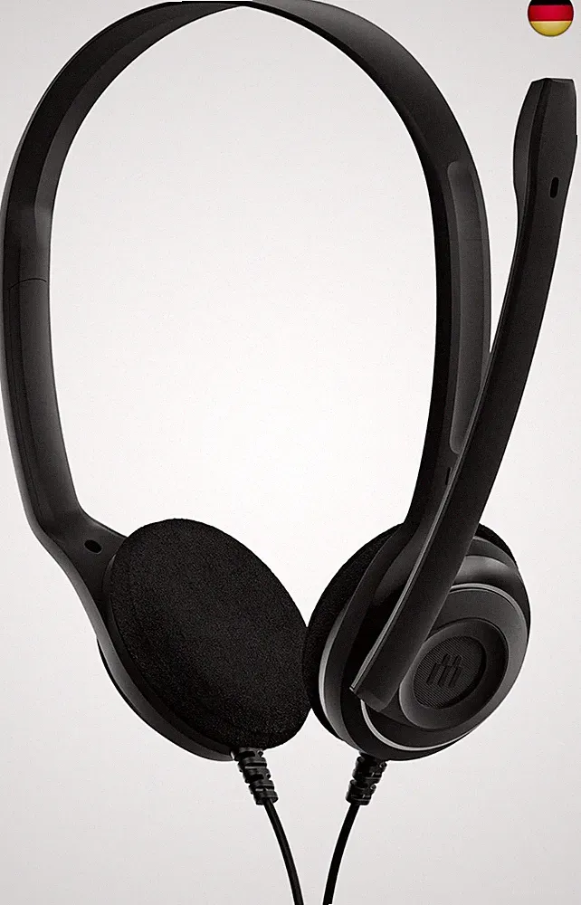 PC 8 USB On-Ear-Stereo Wired Headset mit Mikrofon, Kopfhörer mit Kabel, Inline-L