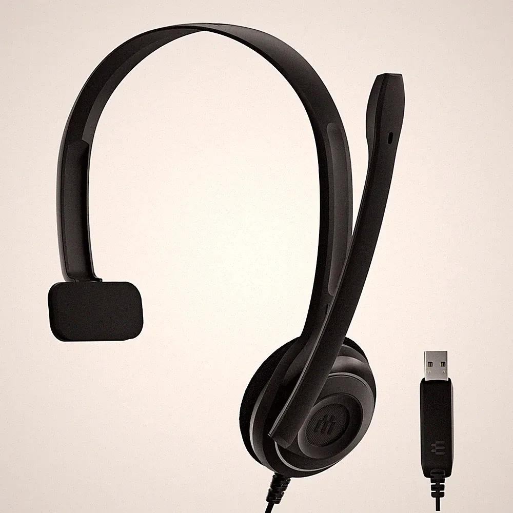 PC7 USB Mono Headset für PC & Mac Leichtes kabelgebundenes On Ear Headset