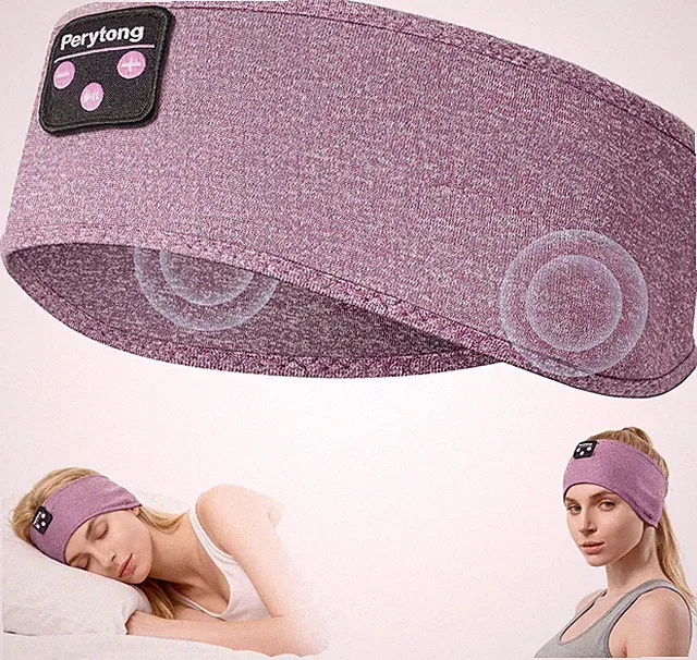 Perytong Schlafkopfhörer, Bluetooth, Sleep-Kopfhörer, weich und bequem, B