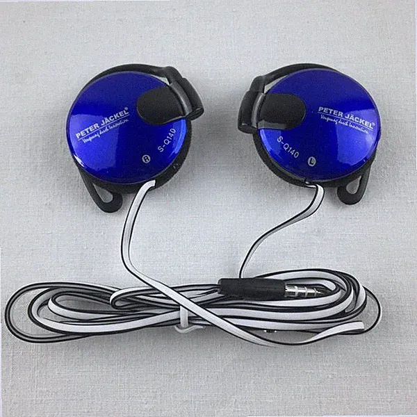 PETER JÄCKEL Stereo Headset 3,5 mm SOUND PRO Kopfhörer Musik hören HiFi blau R01