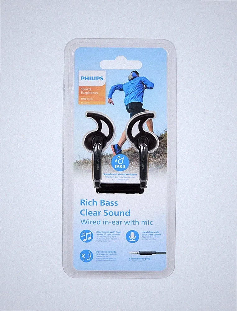 Philips 1000 Sport In-Ear Kopfhörer – IPX4, Mikrofon, 3.5mm