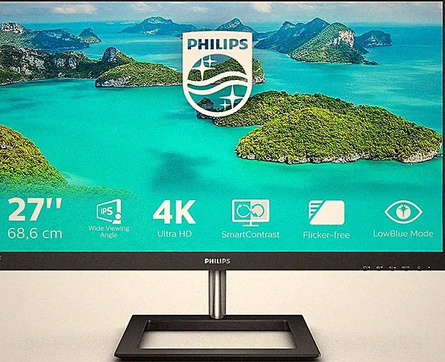 Philips 278E1A 27 Zoll 4K UHD 3840x2160 60 Hz HDMI DisplayPort