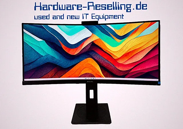 PHILIPS 346p 34" Monitor WQHD Curved UltraWide HDR 100Hz Kamera 346P1CRH/01 USBc
