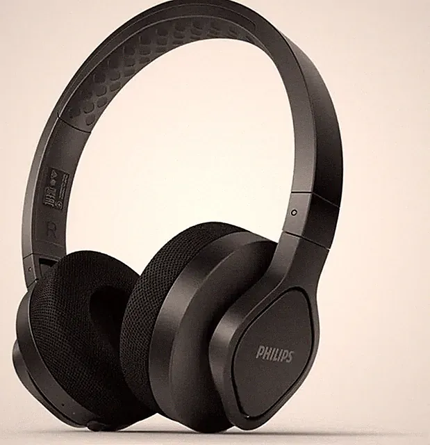 Philips A4216BK00 OnEar Sport Headphones Wireless IP55 Schwarz 35h