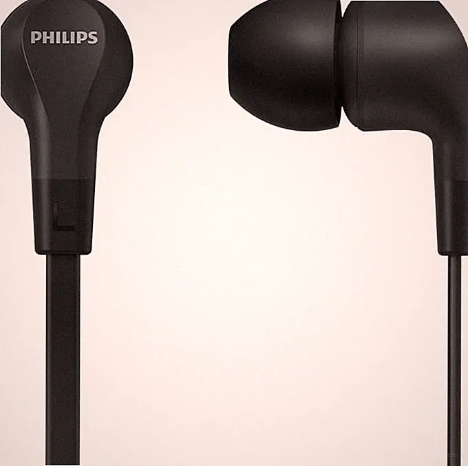 Philips Audio In-Ear Kopfhörer mit Inline Fernbedienung Leistungsstarker Bass Schwarz