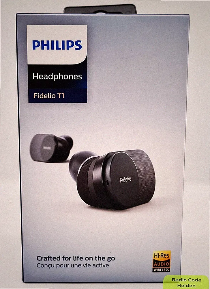 Philips Fidelio T1 BK/00 Bluetooth In-Ear Kopfhörer Schwarz Wie Neu