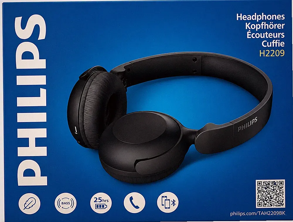 Philips H2209 Kabellose Kopfhörer, On-Ear-Bluetooth-Kopfhörer, dyn. Bass NEU OVP