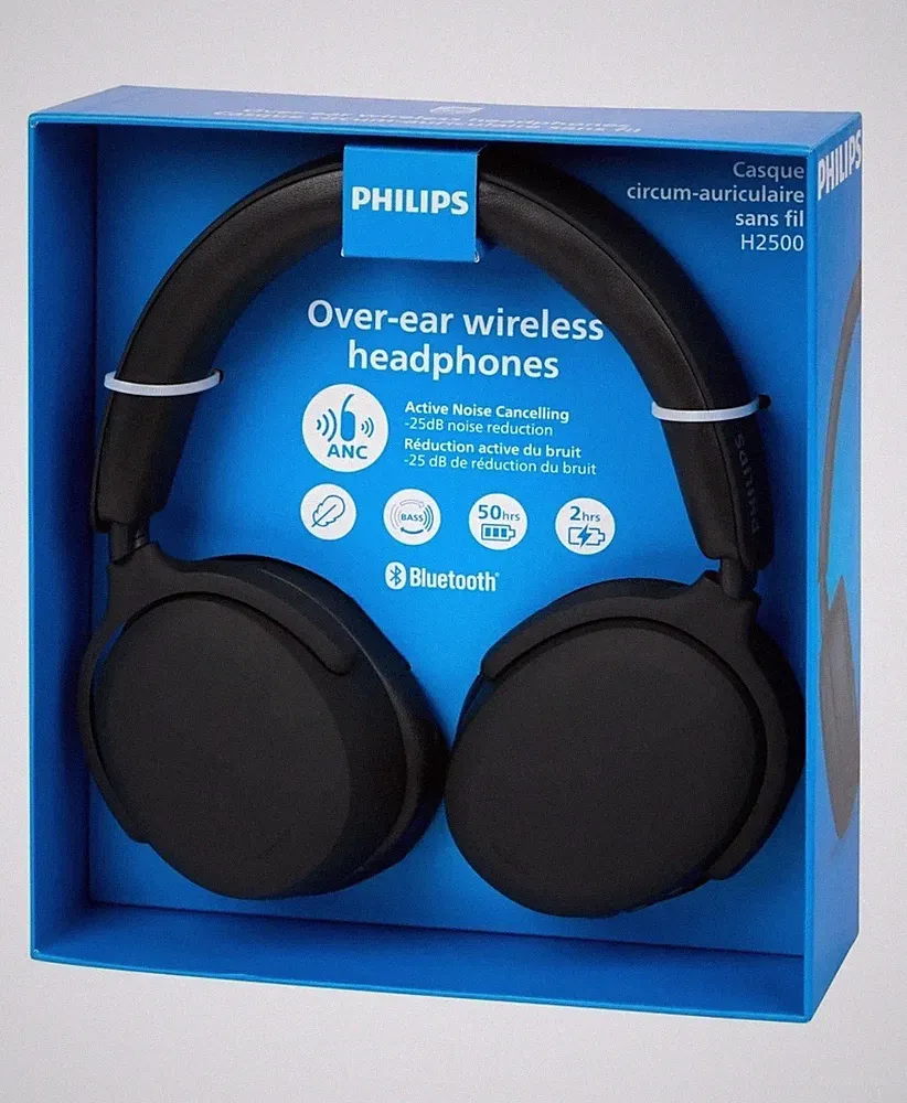 Philips H2500 Bluetooth Kopfhörer ANC, 50 Std Kopfhörer Kabellos Schwarz, Beige