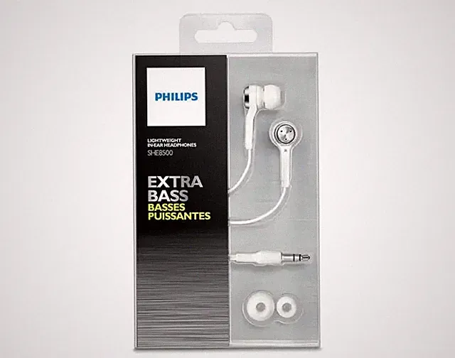 Philips In-Ear-Kopfhörer Für Smartphone Tablet Smart TV Ultra Bass Weiß 15cm