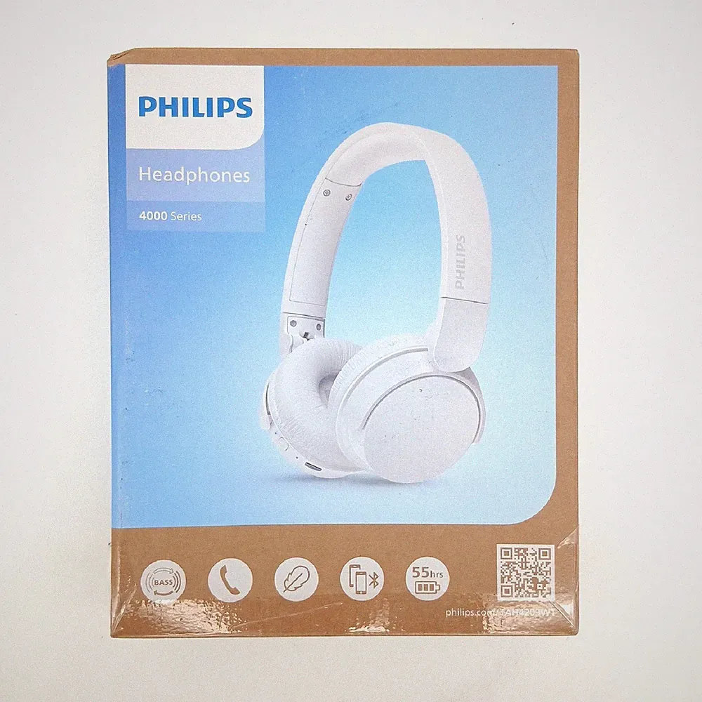 Philips Kopfhörer On Ear Audio 4000 Series Kabellos Weiß Komfortable Passform