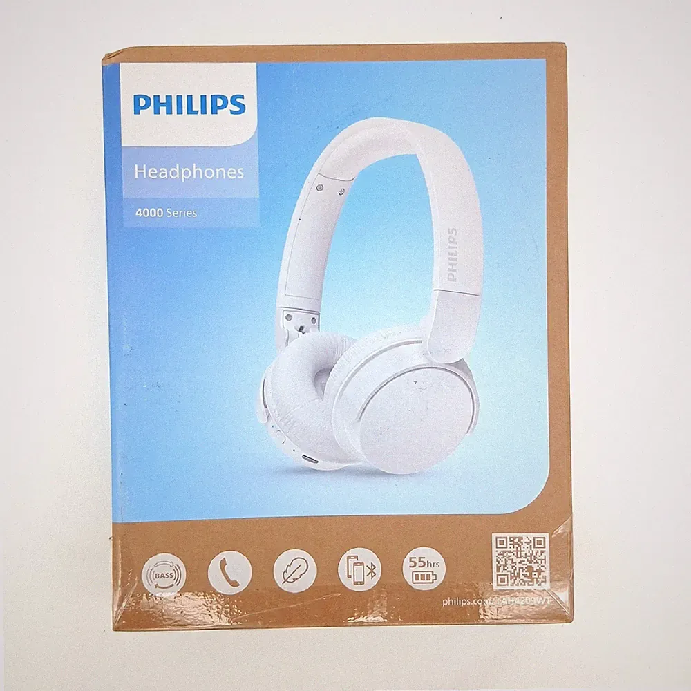 Philips Kopfhörer On Ear Audio 4000 Series Kabellos Weiß Komfortable Passform