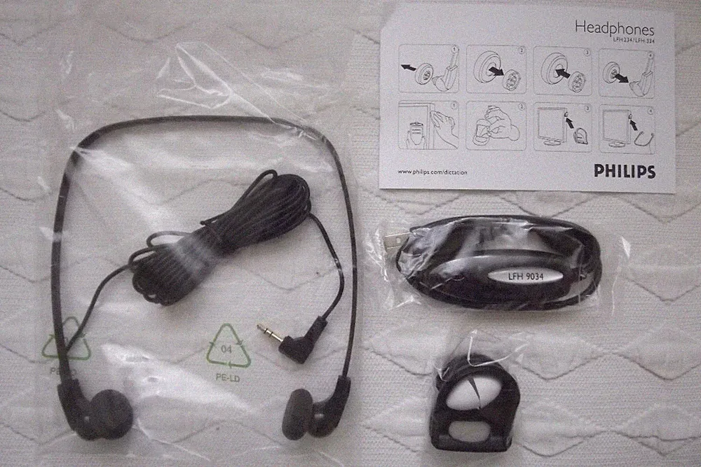 PHILIPS LFH 234/334 Kopfhörer mit USB Adapter LFH 9034,ungebraucht & NEU hne OVP