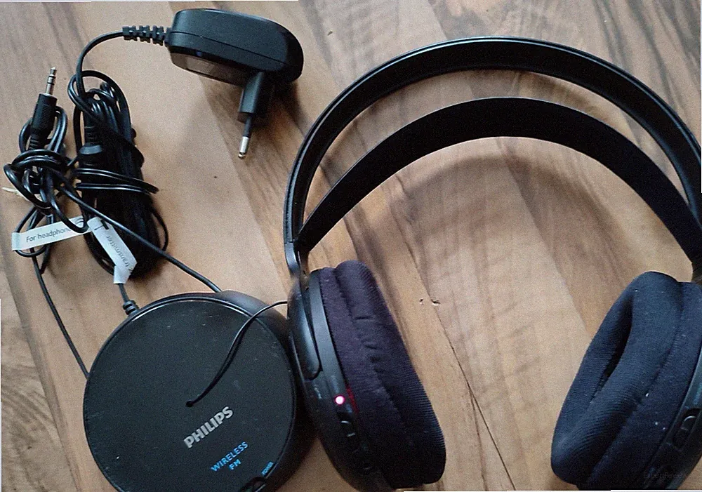 Philips SHC5200 Drahtlose Kopfhörer Wireless Funk Schwarz
