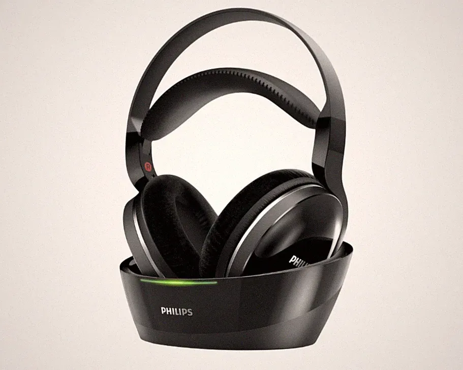 Philips SHD8850 Kabellose Funkkopfhörer Over-Ear Digital Wireless TV HiFi Schwar
