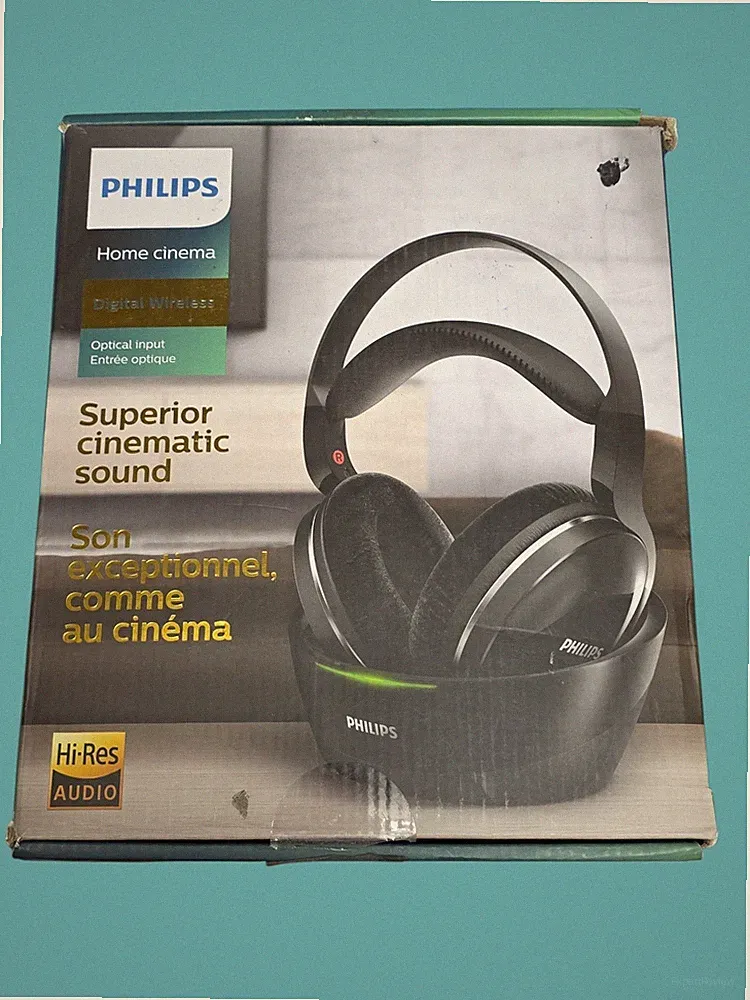 🎧 Philips SHD8850 Kabellose TV-Kopfhörer Hi-Res Audio Dockingstation