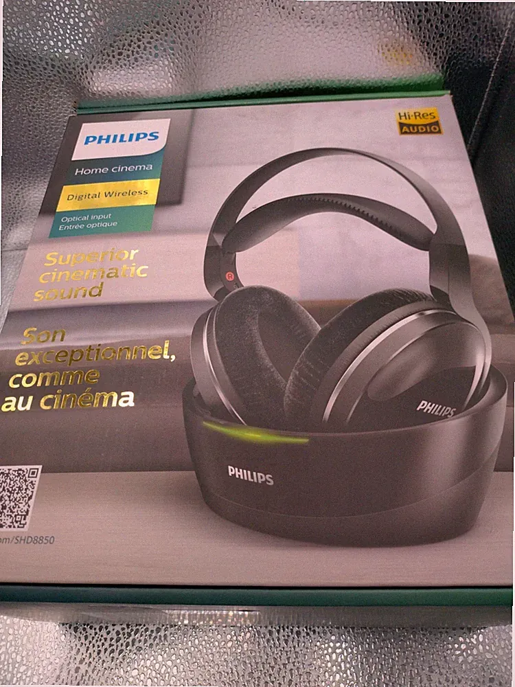 Philips SHD8850 Over-Ear Funkkopfhörer - Schwarz