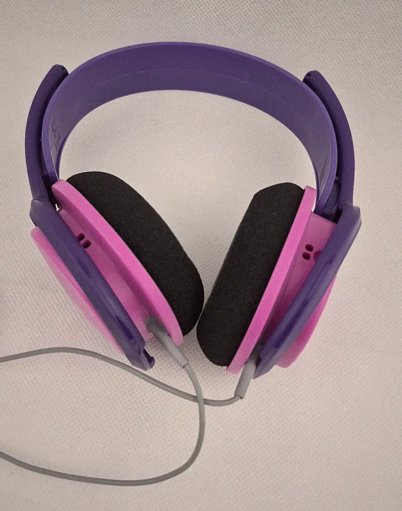 Philips SHK2000PK/00 Ohraufliegende Kopfhörer für Kinder-85 dB-Lila/Rosa